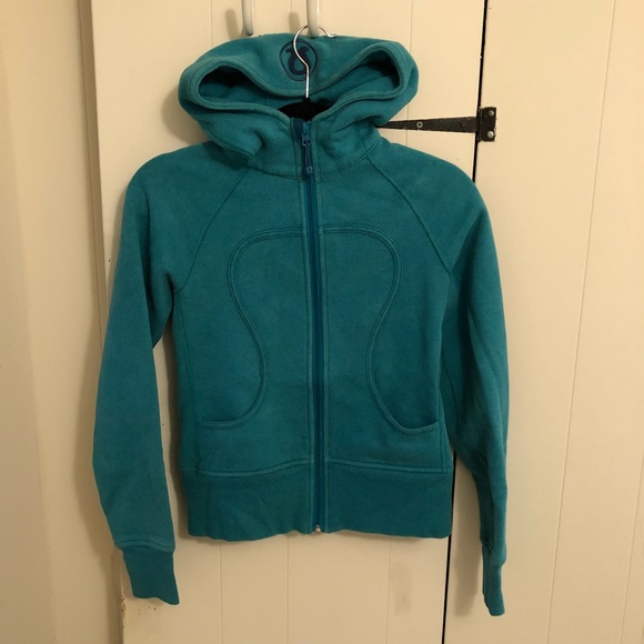 lululemon athletica Tops - Lululemon scuba hoodie teal- size 2